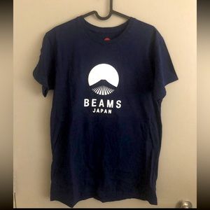 Beams Navy Blue Mt. Fuji T-Shirt